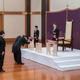 Naruhito inheriting the regalia.